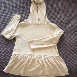 Tucker + Tate Cream Hoodie Dress